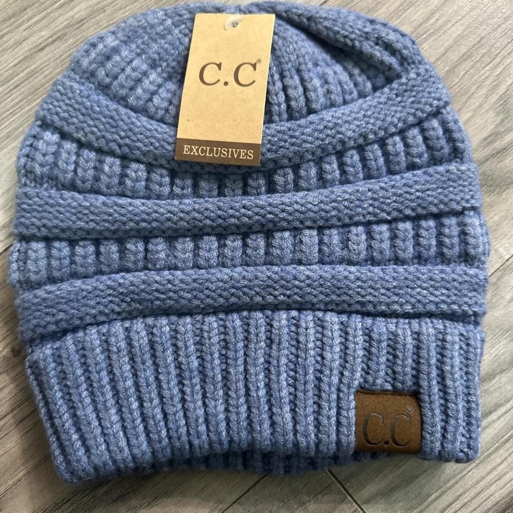 New CC Beanie Denim Colored Hat